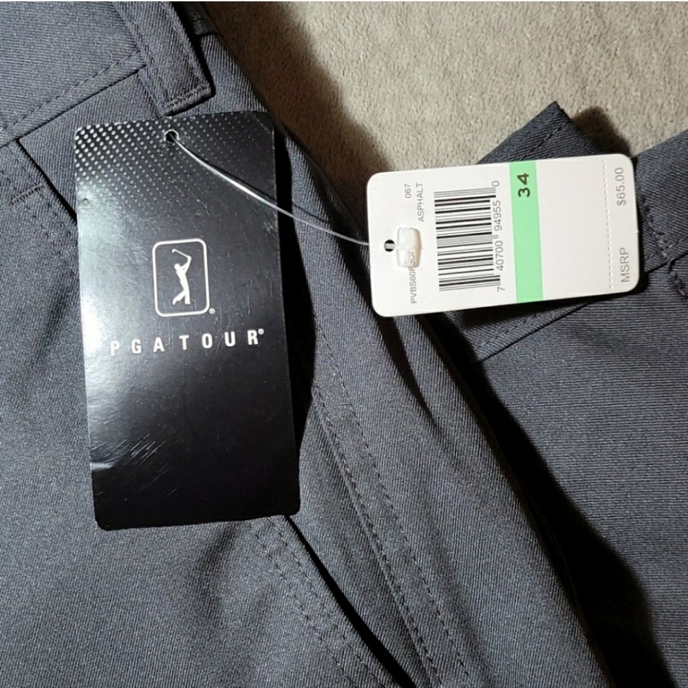 NWT  Men's PGA Golf Tour Shorts 34